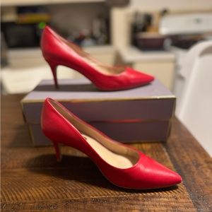 Louise et Cie Jordyna Red Leather Heels, size 7M